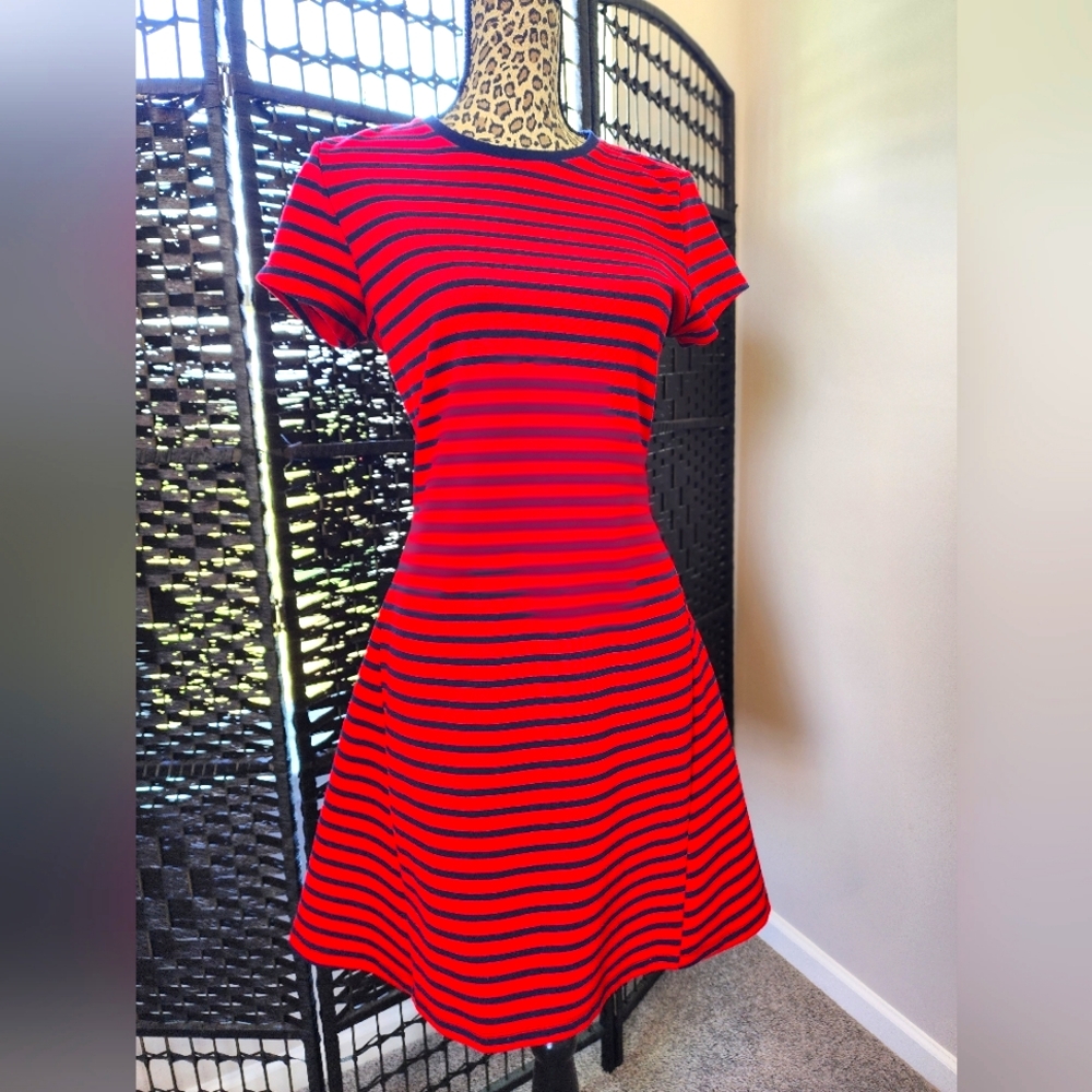 The Limited Red & Blue dress